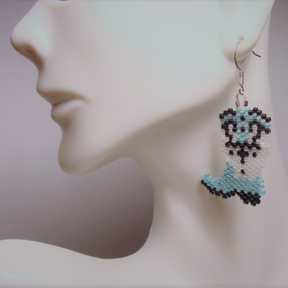 Ladies Cowgirl Boot Earrings